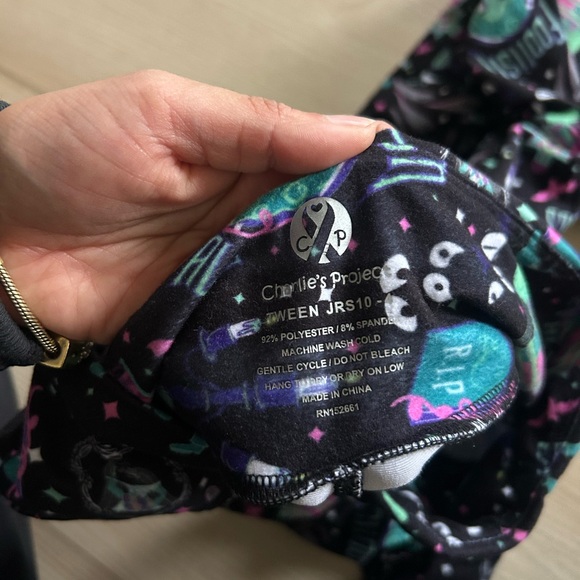 Kids Halloween Themed Leggings size 10 - Picture 3 of 3